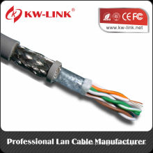 Melhor preço 4pr 24AWG SFTP Cat5e lan cabo na China